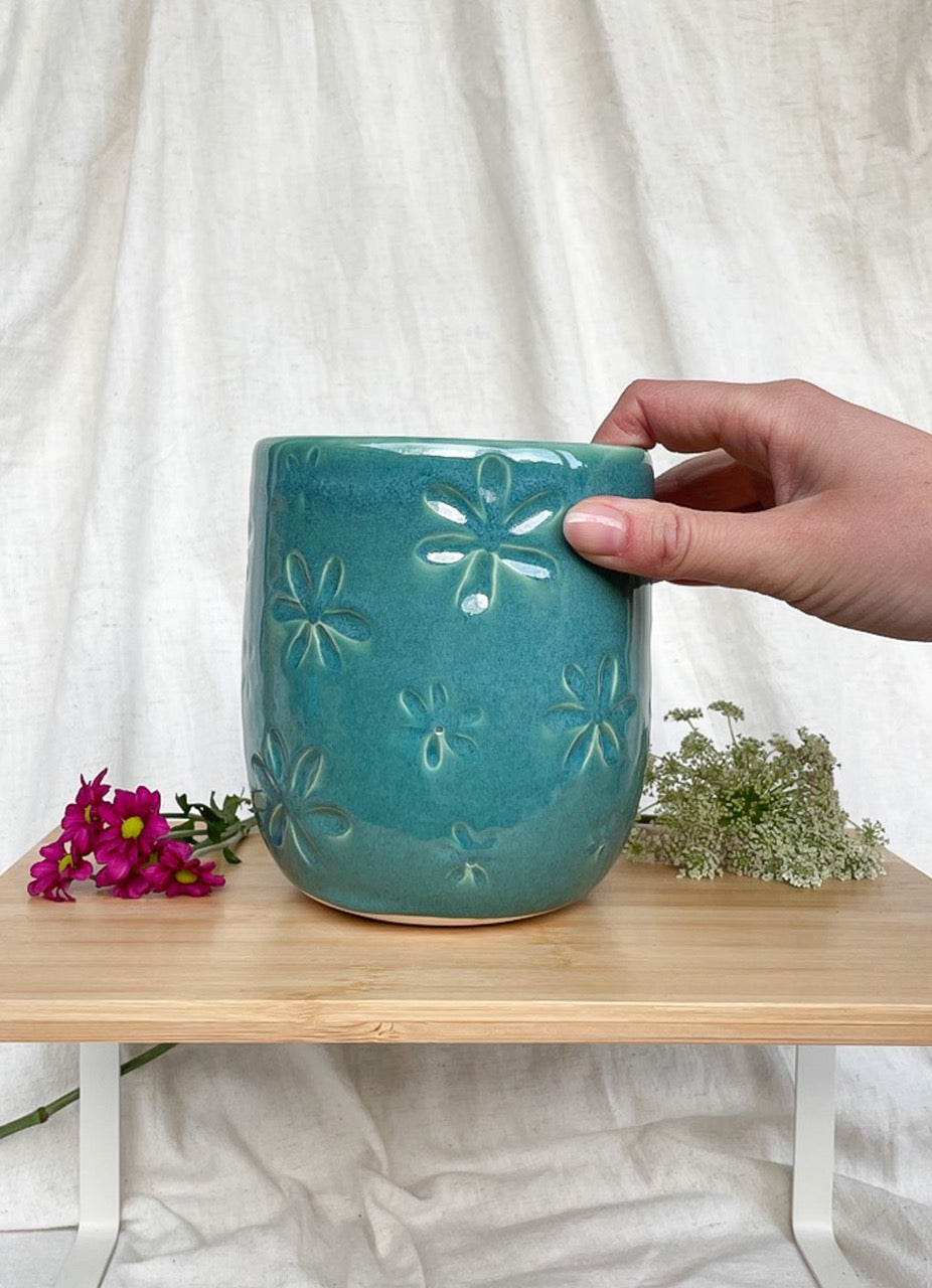 Plantenbak (klein) - Vals Turquoise