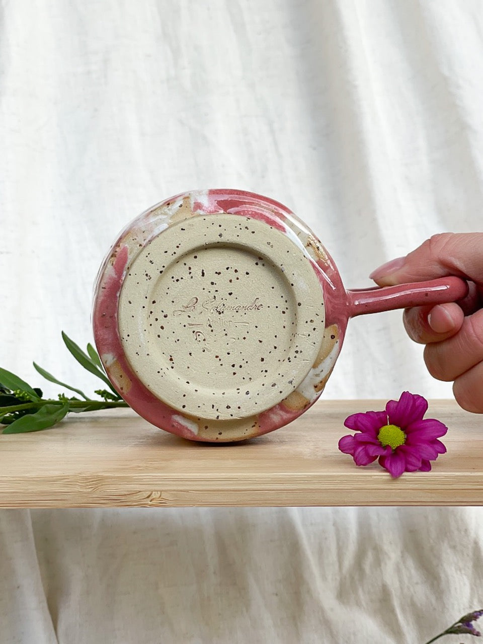 Me Time Mug - Vintage Pink & White blend