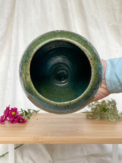 Plantenbak/Vaas (klein) - Vals Turquoise