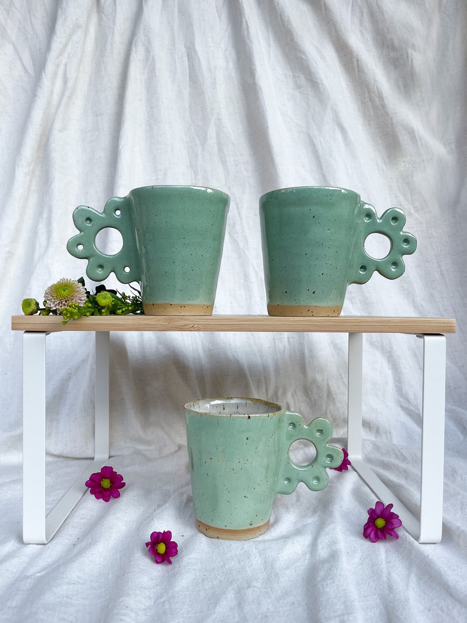 Botanical Bliss Mug - Misty Mint