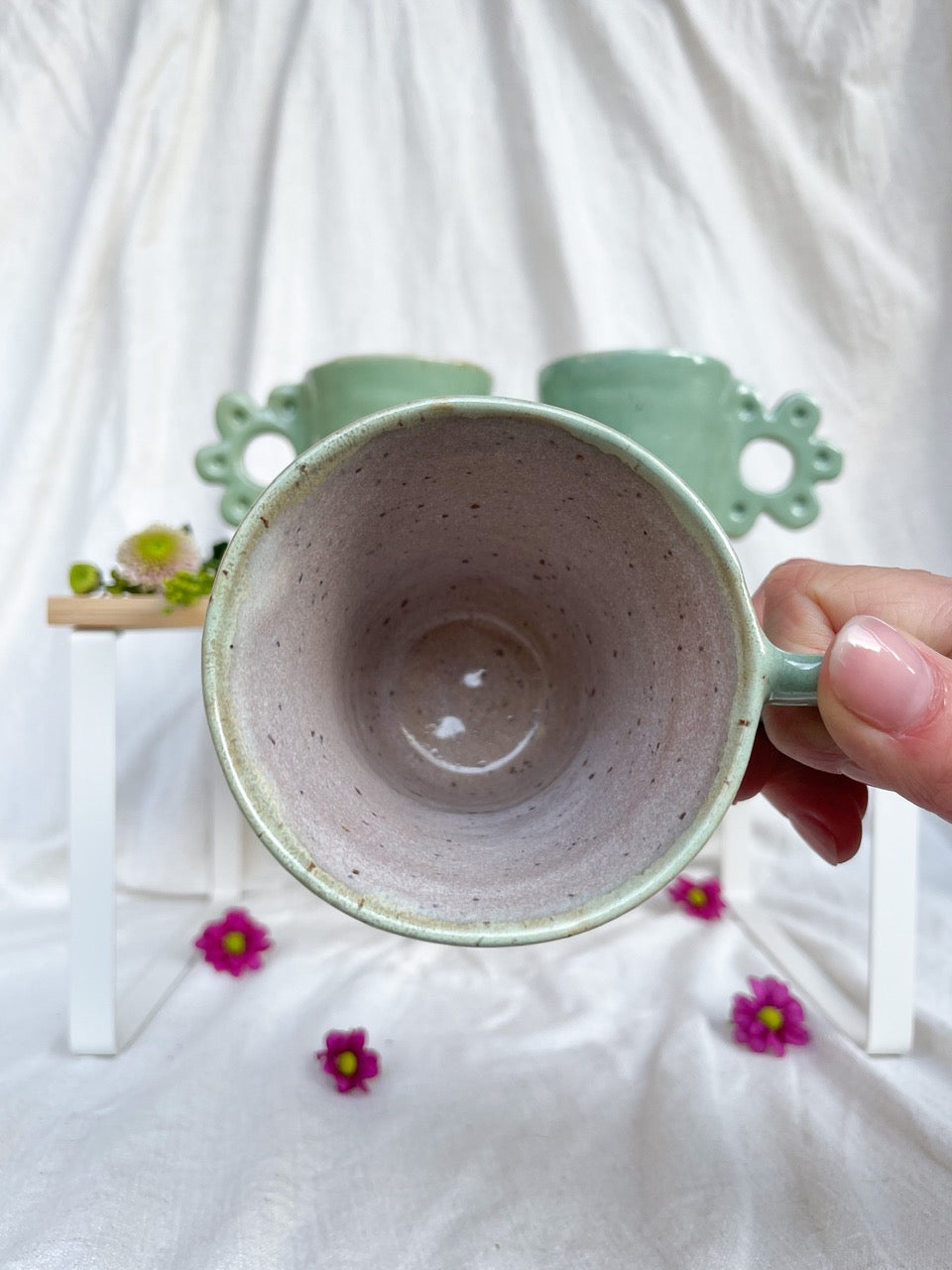 Botanical Bliss Mug - Misty Mint