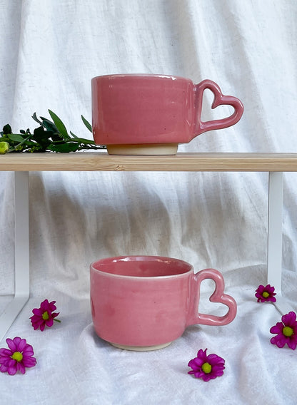 Me Time Mok (mini handvat) - Vintage Zacht Roze