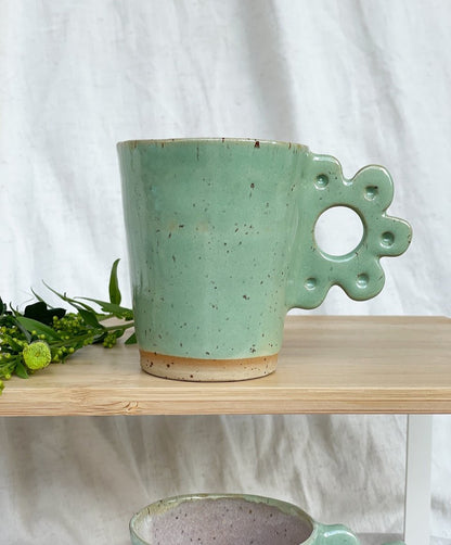 Botanical Bliss Mug - Misty Mint