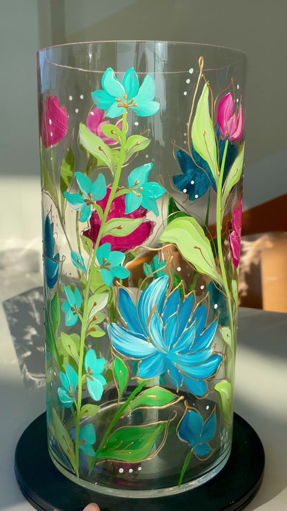 Glass paint: Hand-Paint your own Floral Vase workshop